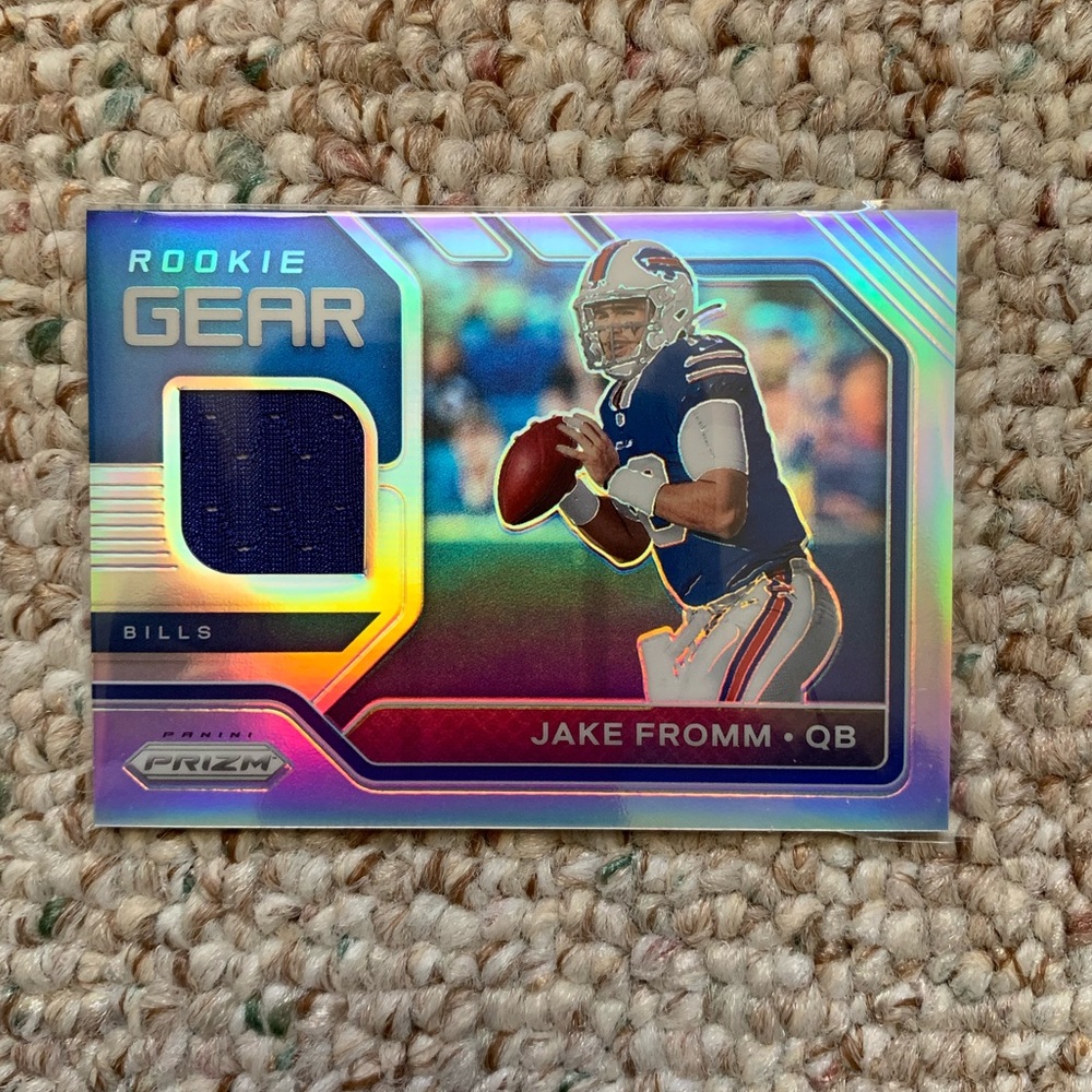 Jake Fromm Silver Rook Panini Prizm NFL Bills Card